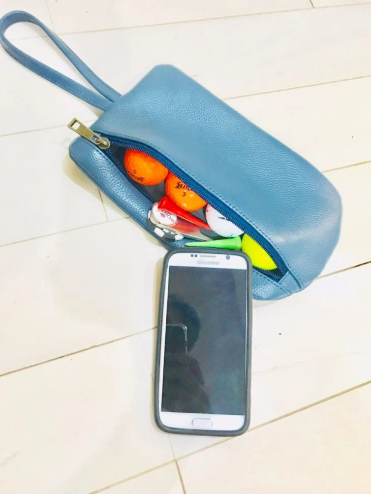 গলফ চামড়া মূল্যবান পাউচ